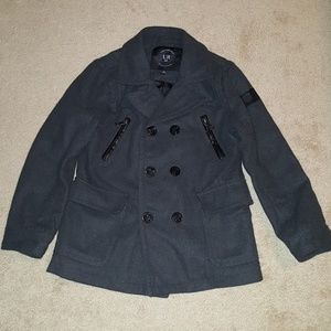 Boys size 10 dark gray Peacoat